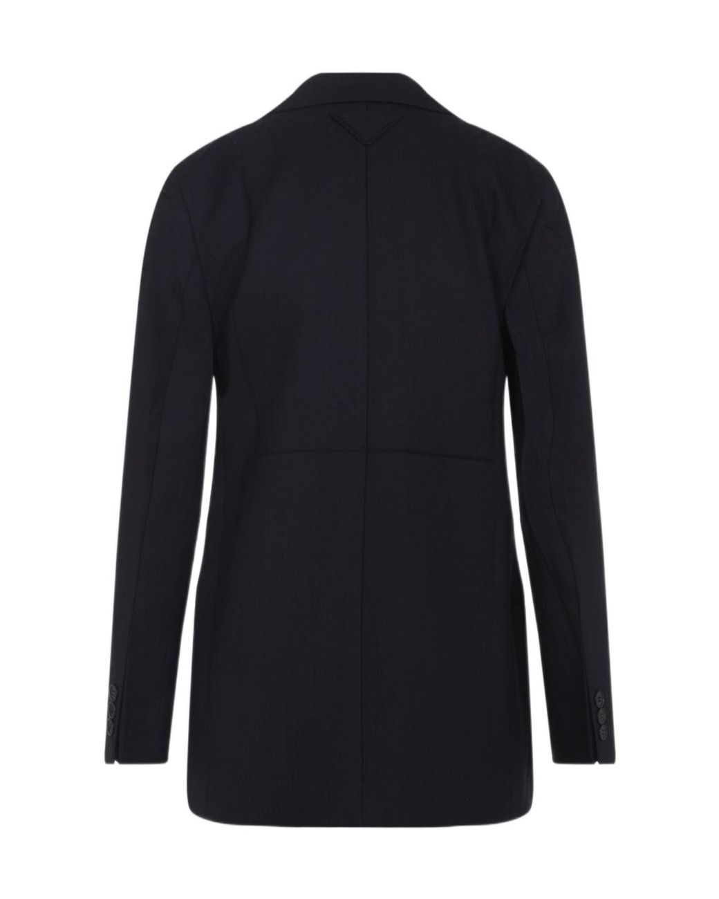 Prada Blue Single-Breasted Tailored Blazer