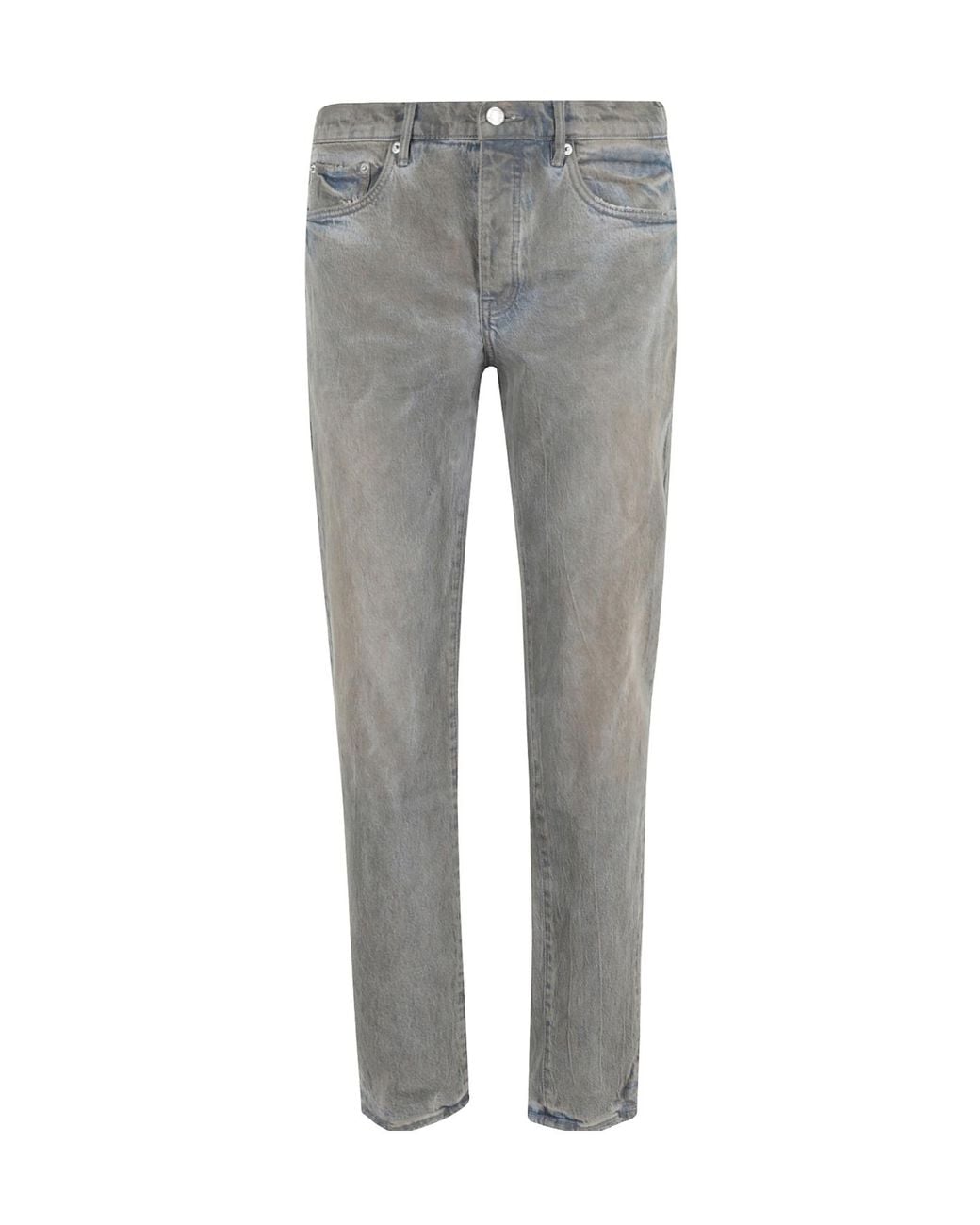 Purple Brand Gray Monterrico Skinny Jeans for men