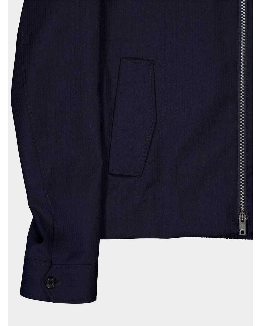 Dior Blue Zip-Up Jacket for men