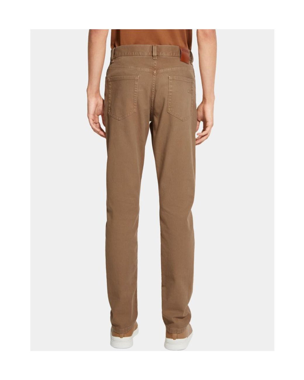 Zegna Natural Belt Ring Casual Pants for men