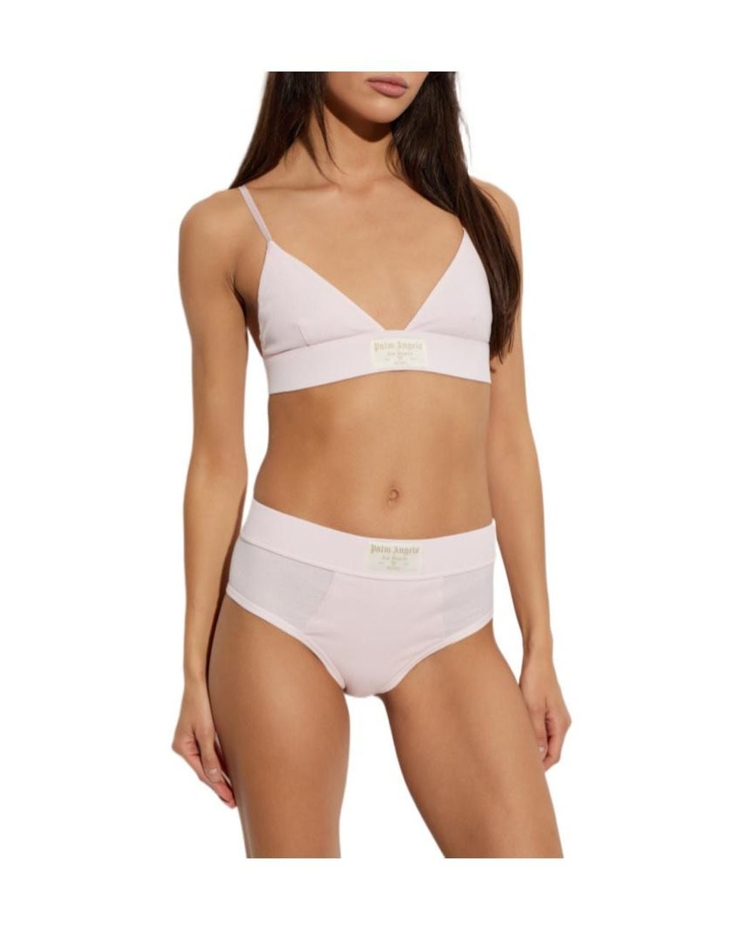 Palm Angels Natural Cotton Bra