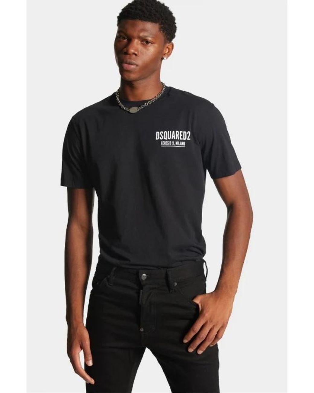 DSquared² Black Ceresio 9 Cool T-Shirt for men