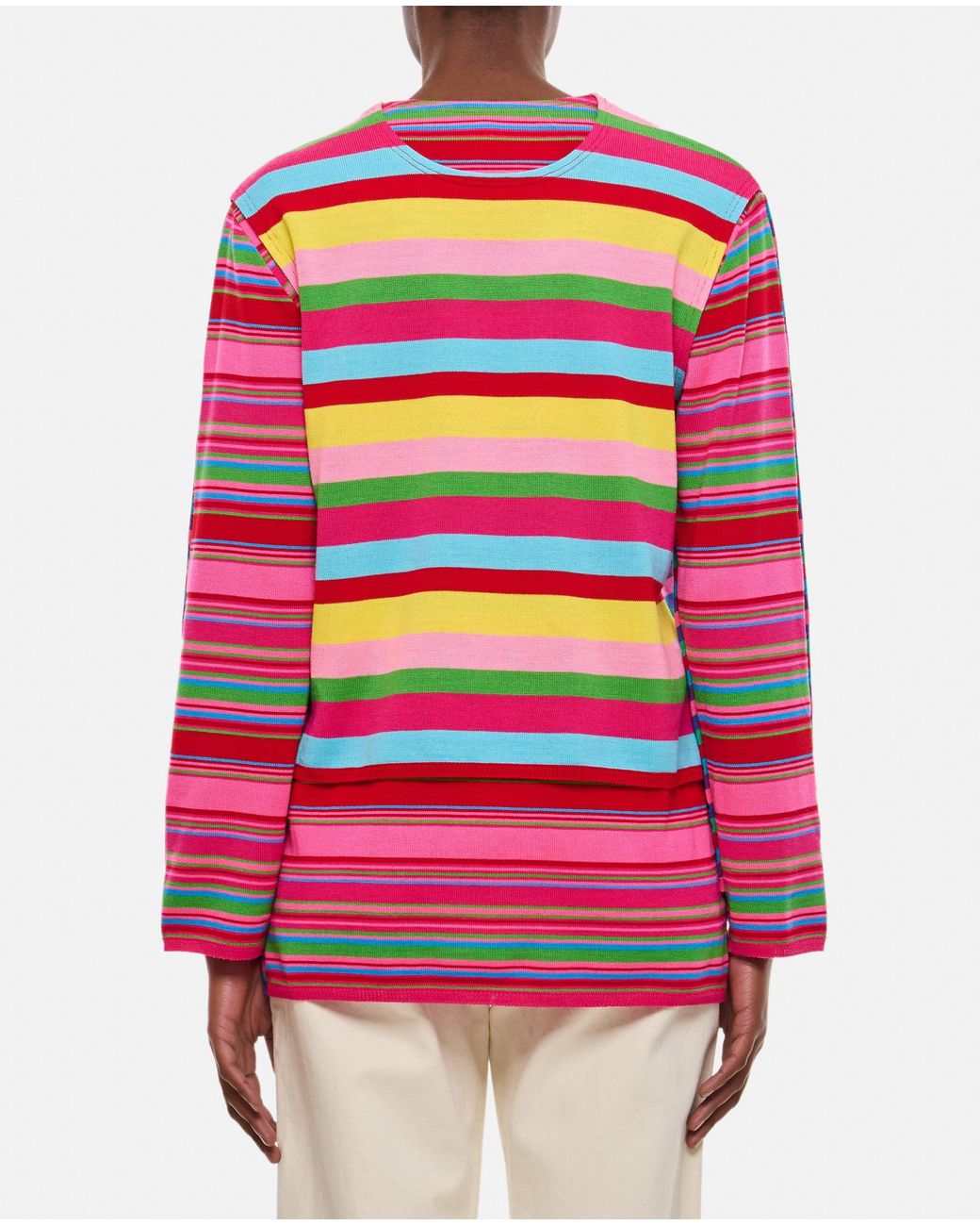 Comme des Garçons Blue Multicolor Layered Sweater