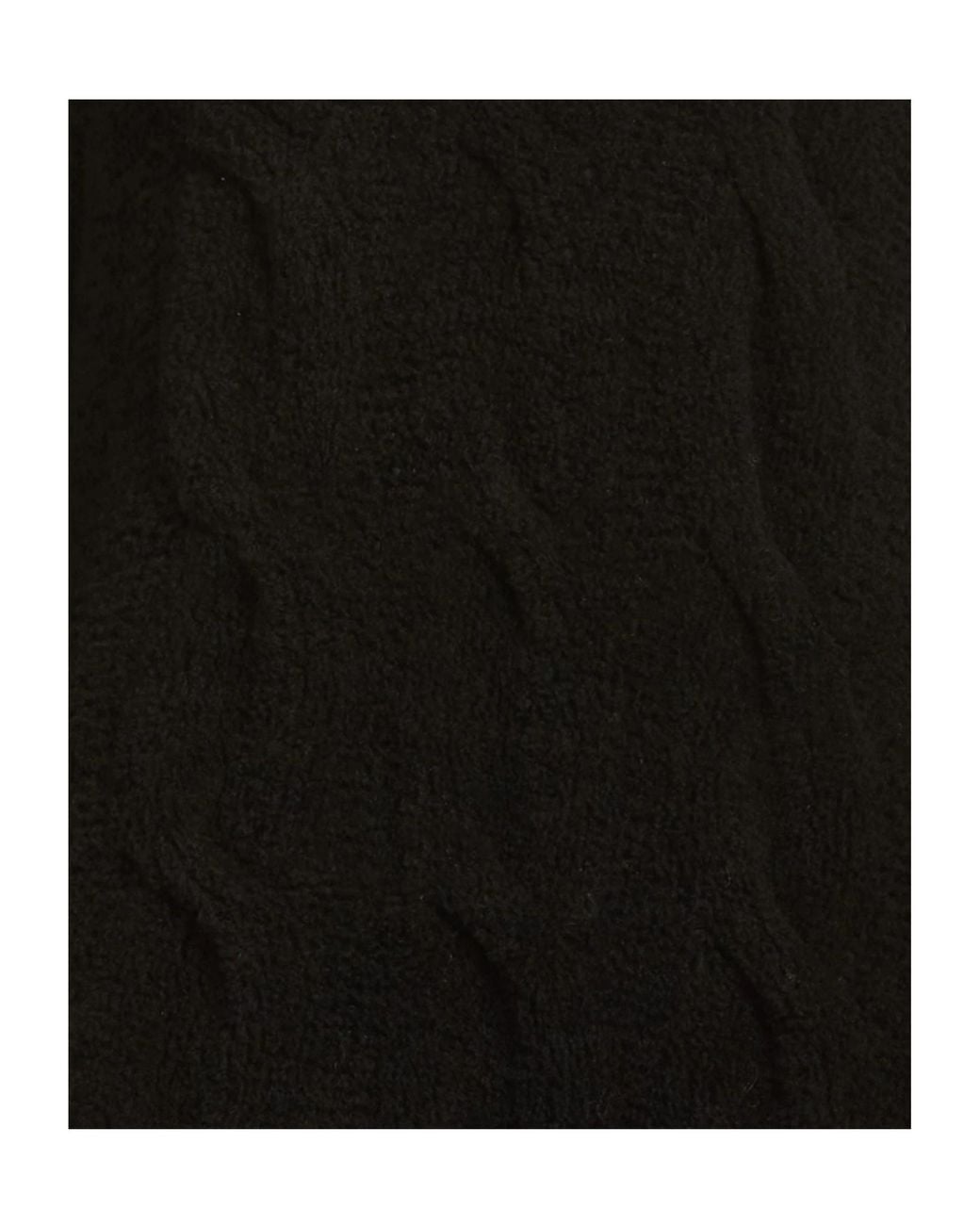 Sportmax Black Solid Color Knit Sweater
