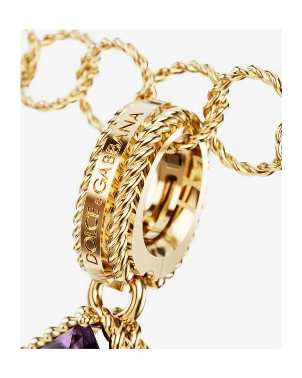 Dolce & Gabbana White 18Kt A Initial Pendant