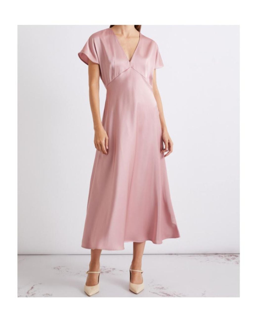 Marella Pink Satin Dress