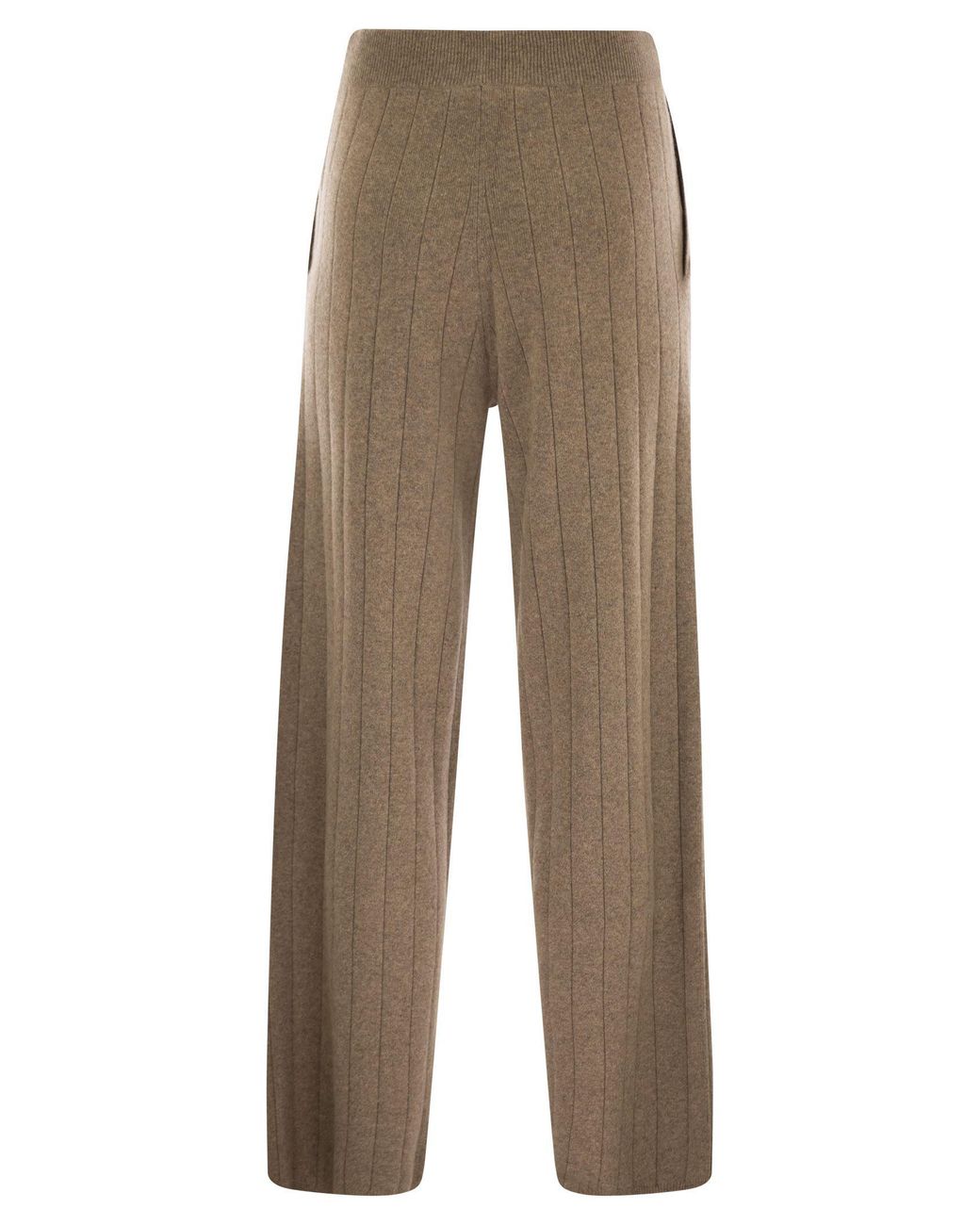 Max Mara Natural Jardin Cashmere Yarn Trousers