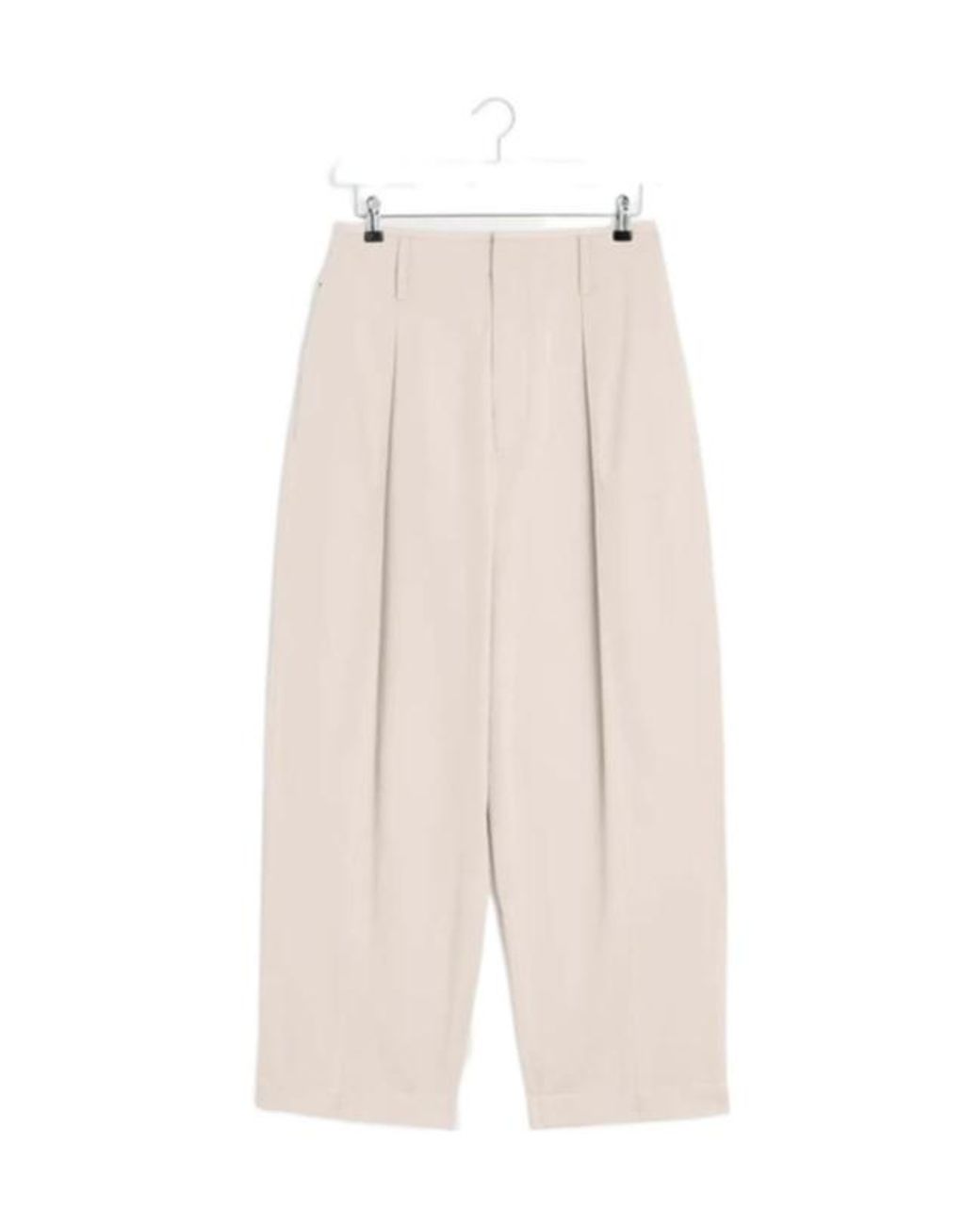 Lemaire White Pleated Palazzo Pants for men