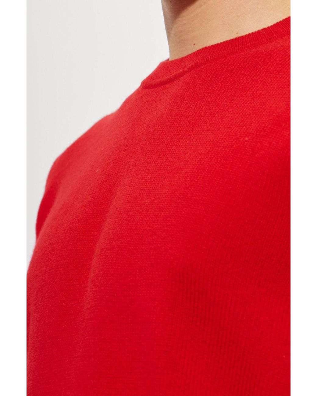Rag & Bone Red Crew Neck Knitted Sweater for men