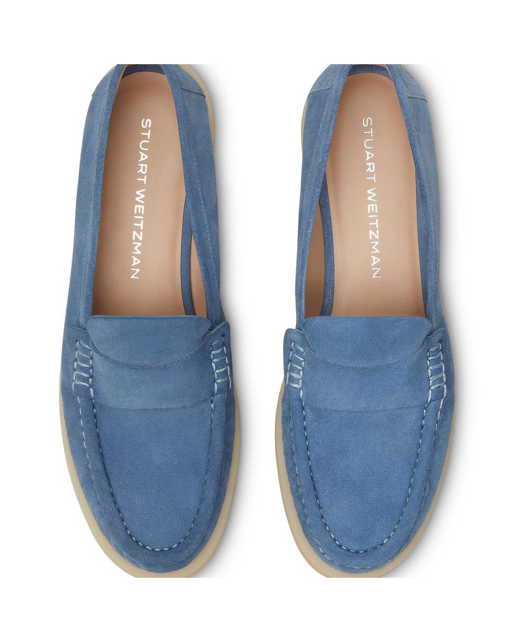 Stuart Weitzman Blue Blake Loafers