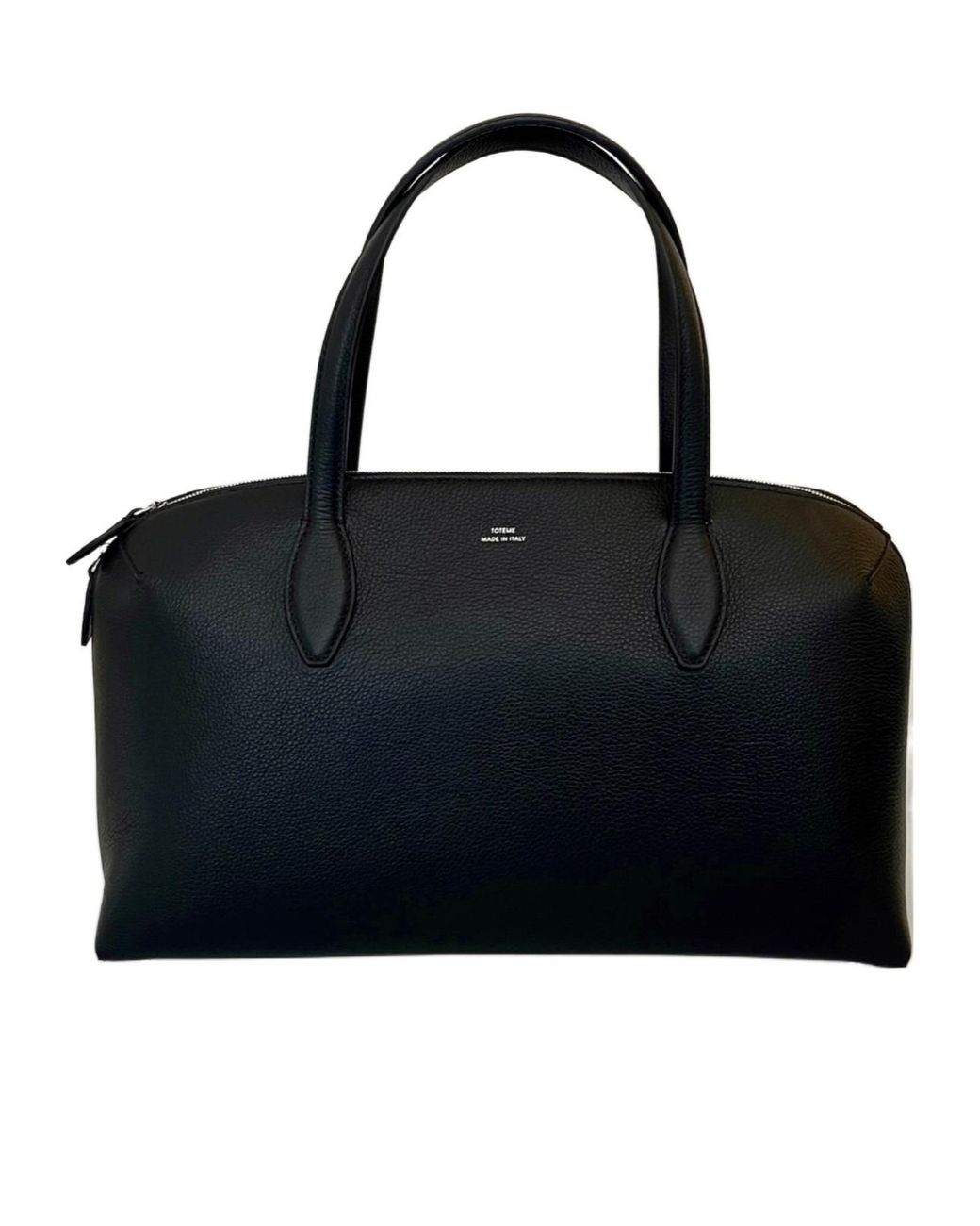 Totême Black Totême Day Zipped Tote Bag