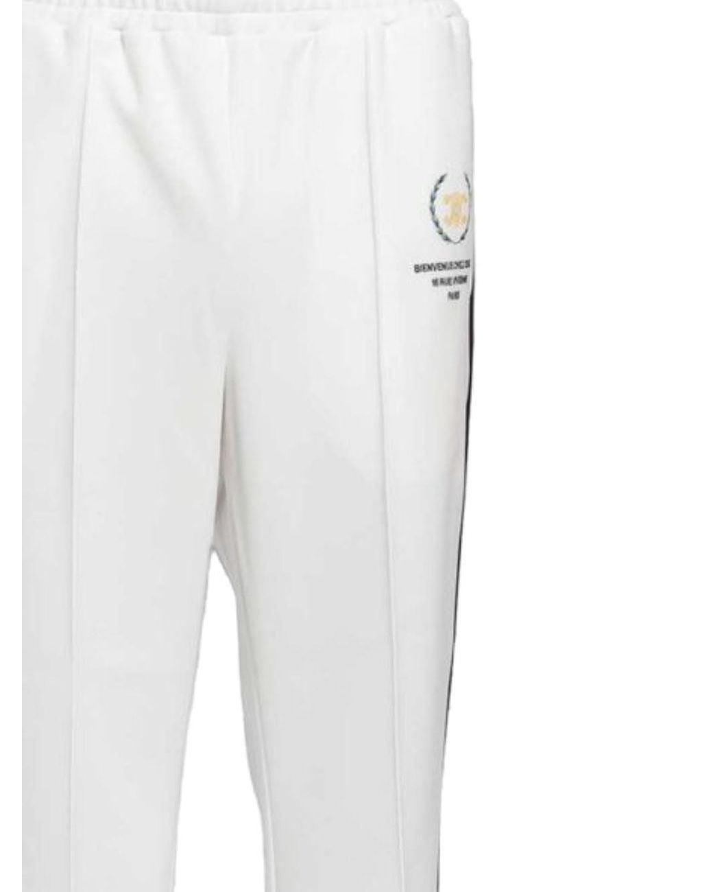 Céline White Elastic-Waist Casual Trousers for men