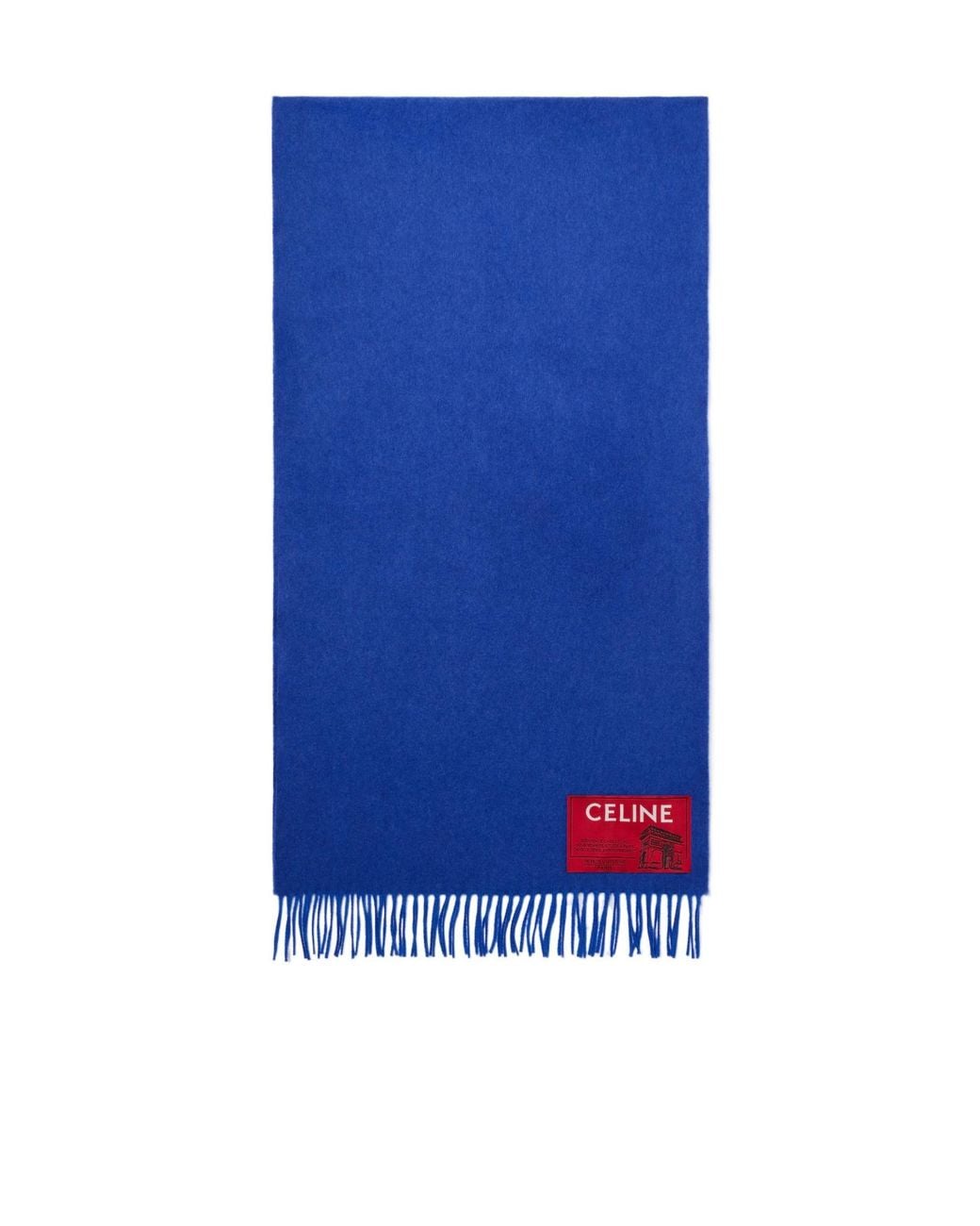 Céline Blue Cashmere Wool Scarf