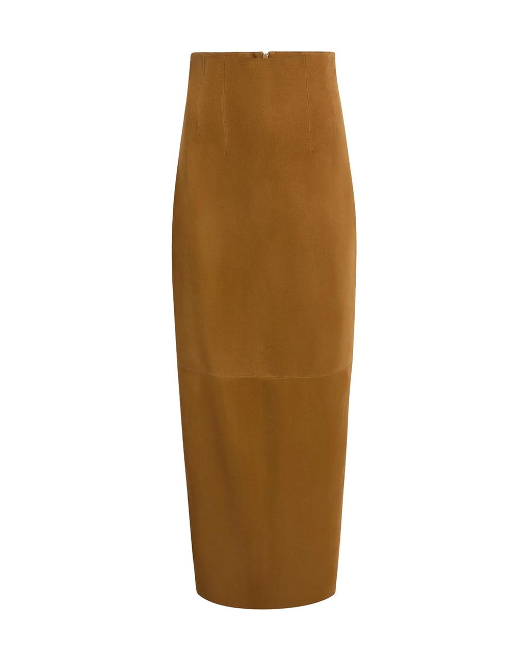 Khaite Natural Suede Maxi Skirt