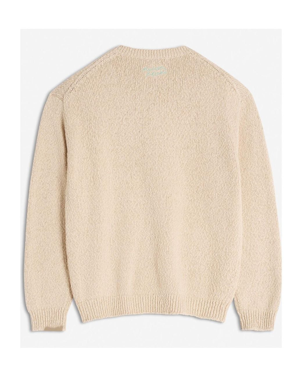 Maison Kitsuné Natural Abstract Daisy Intarsia Jumper for men