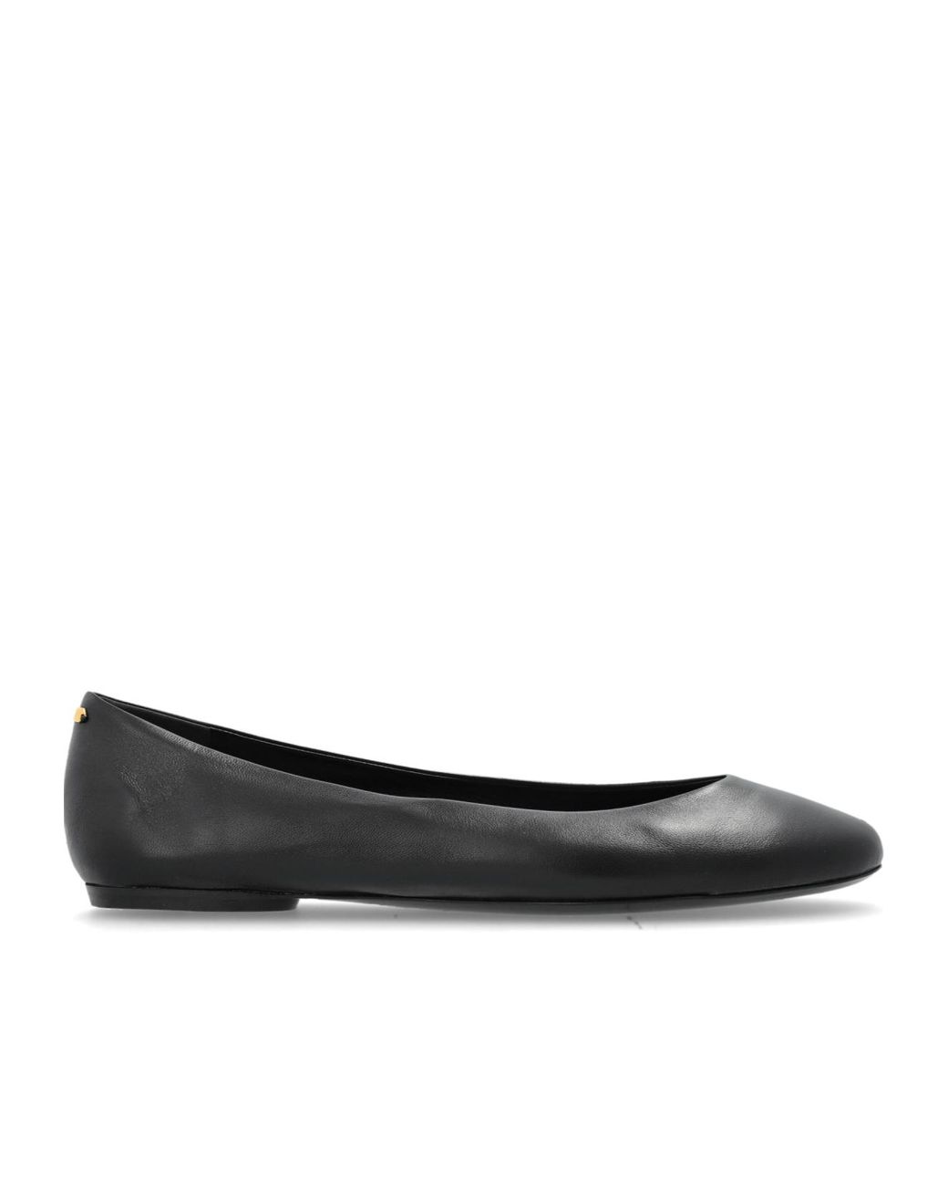 Lanvin Black Round Toe Ballet Flats