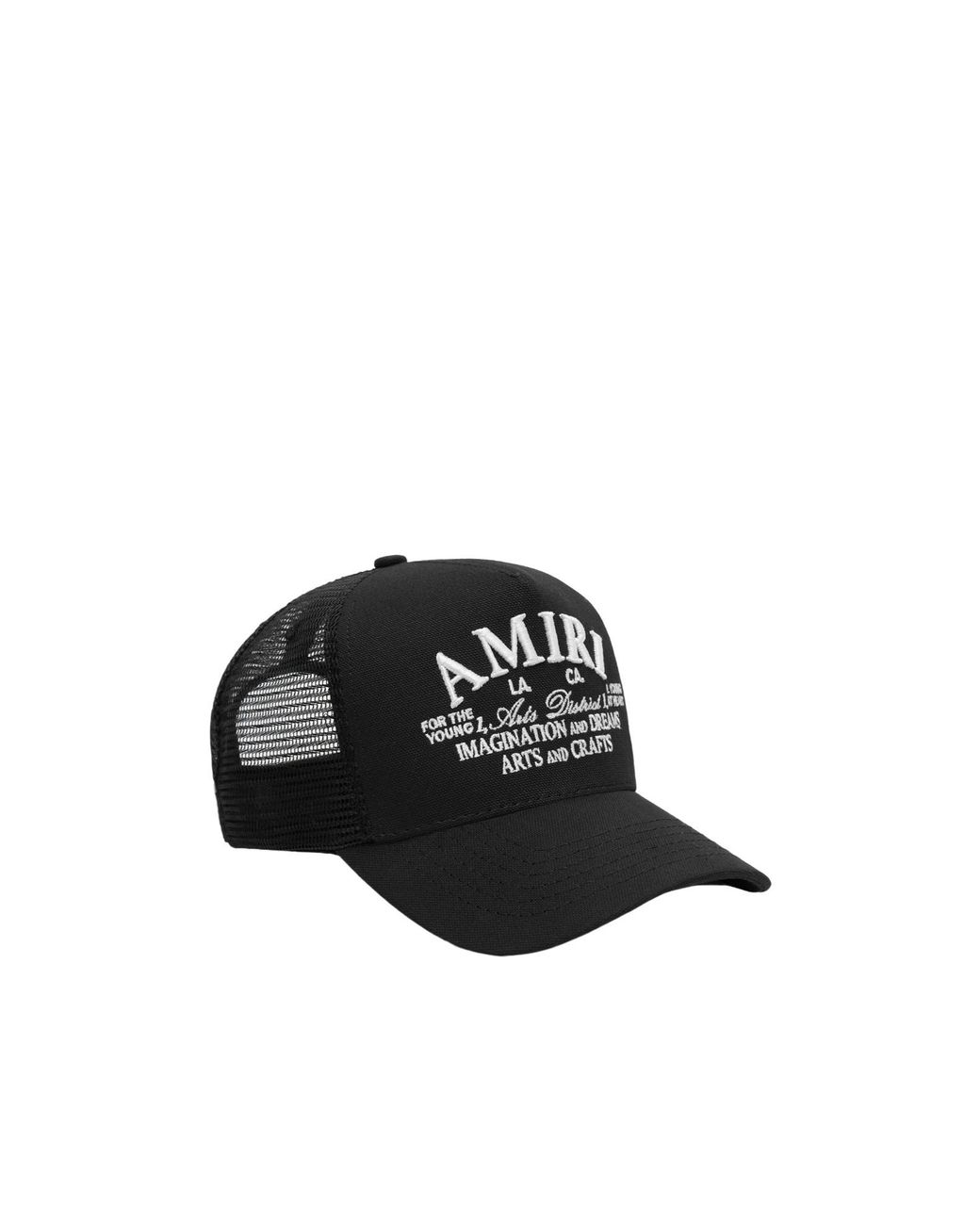 Amiri Black 'Arts District' Trucker Cap for men