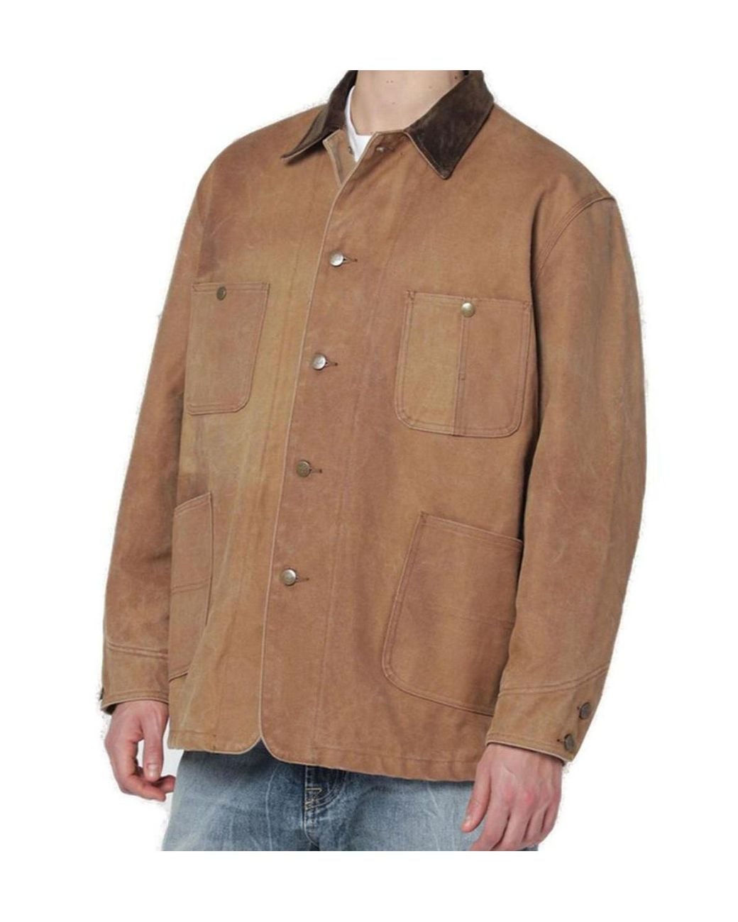 Needles Brown Single Breasted Jacket for men