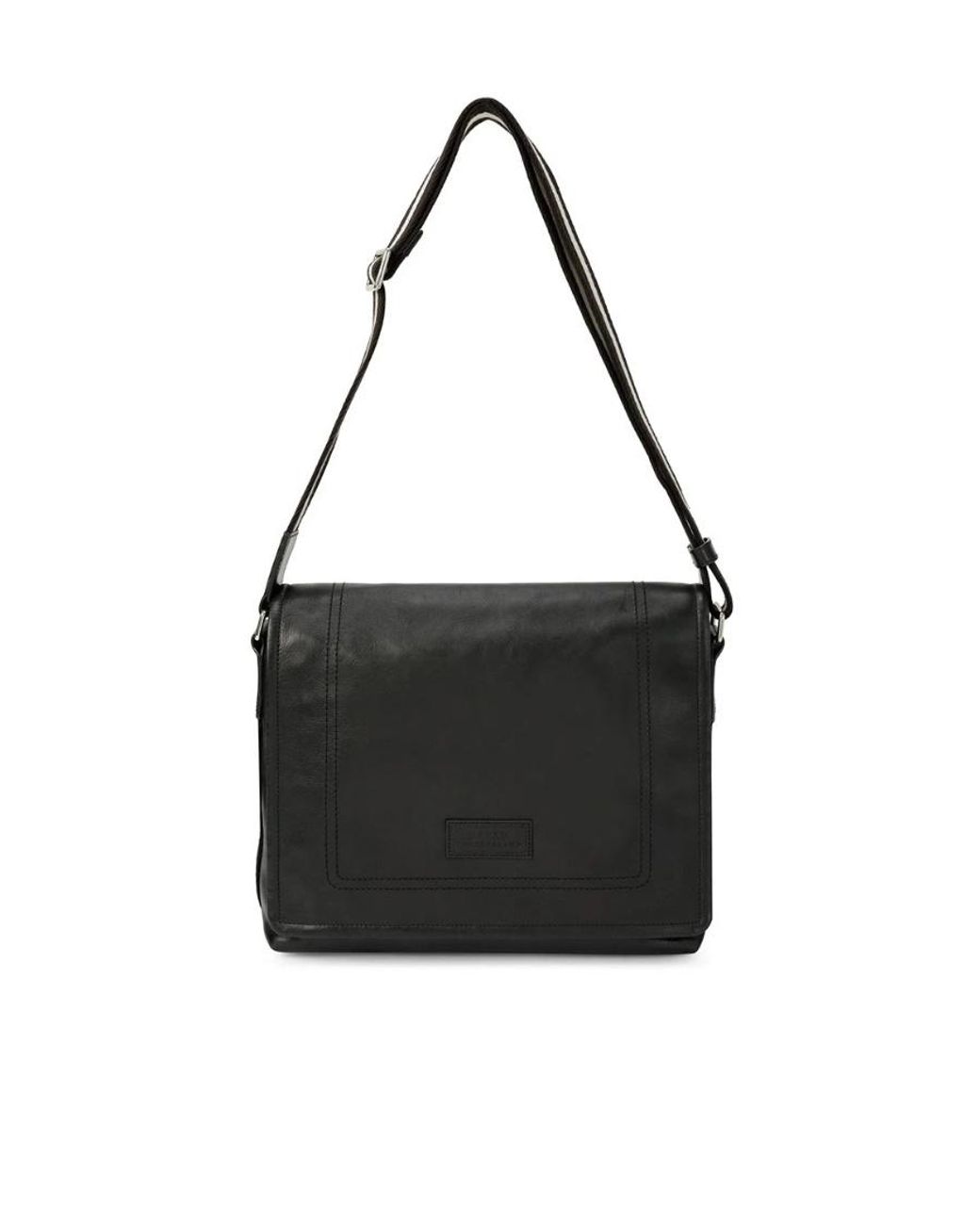 Bally Black Logo Strap Satchel for men