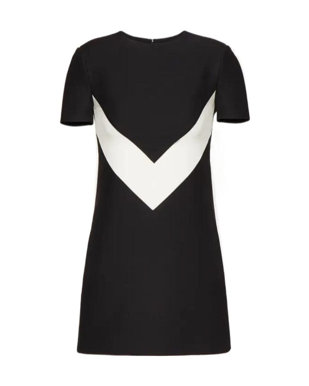 Valentino Black Two-Tone T-Shirt Dress