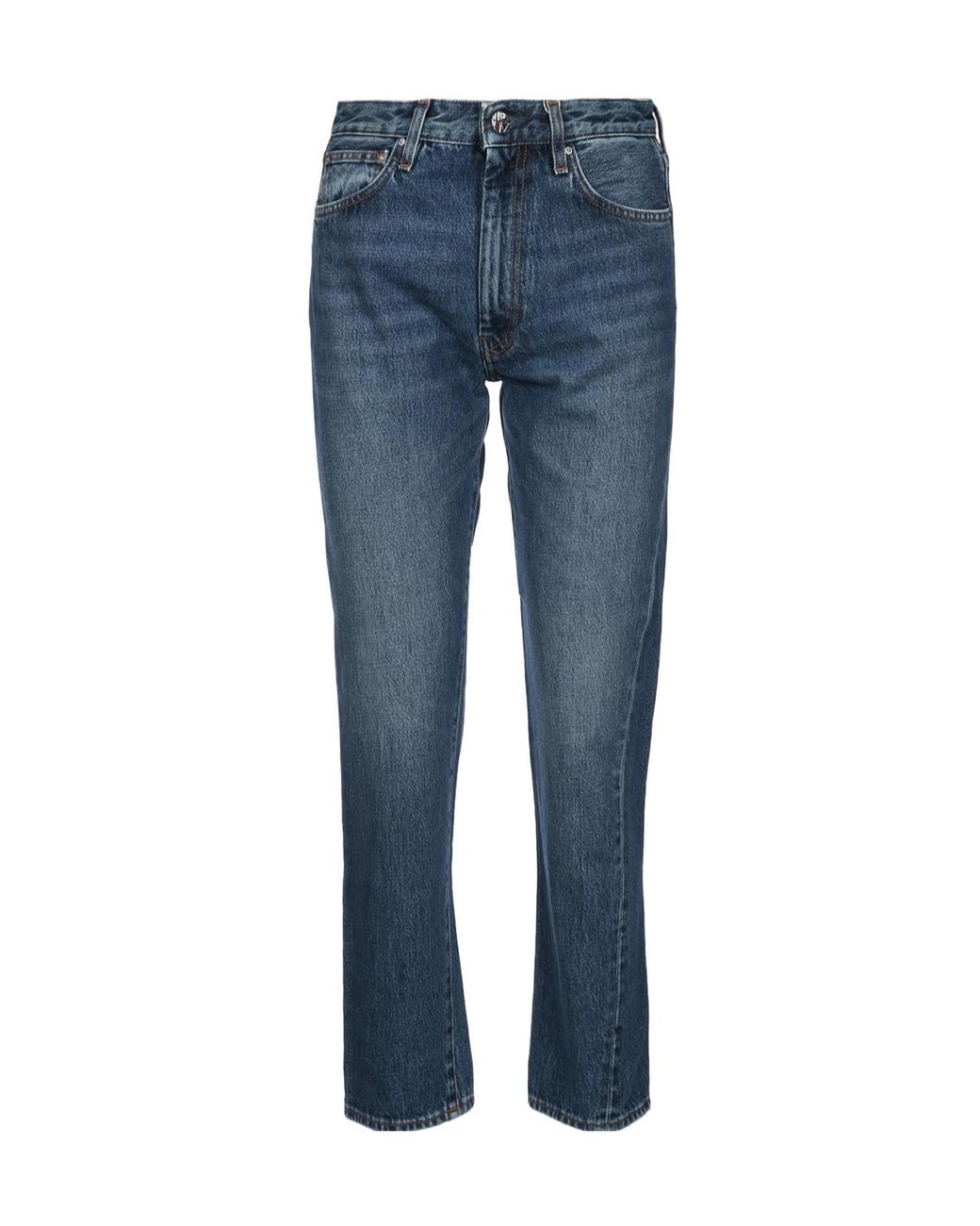 Totême Blue Totême Twisted Seam Straight-Leg Jeans