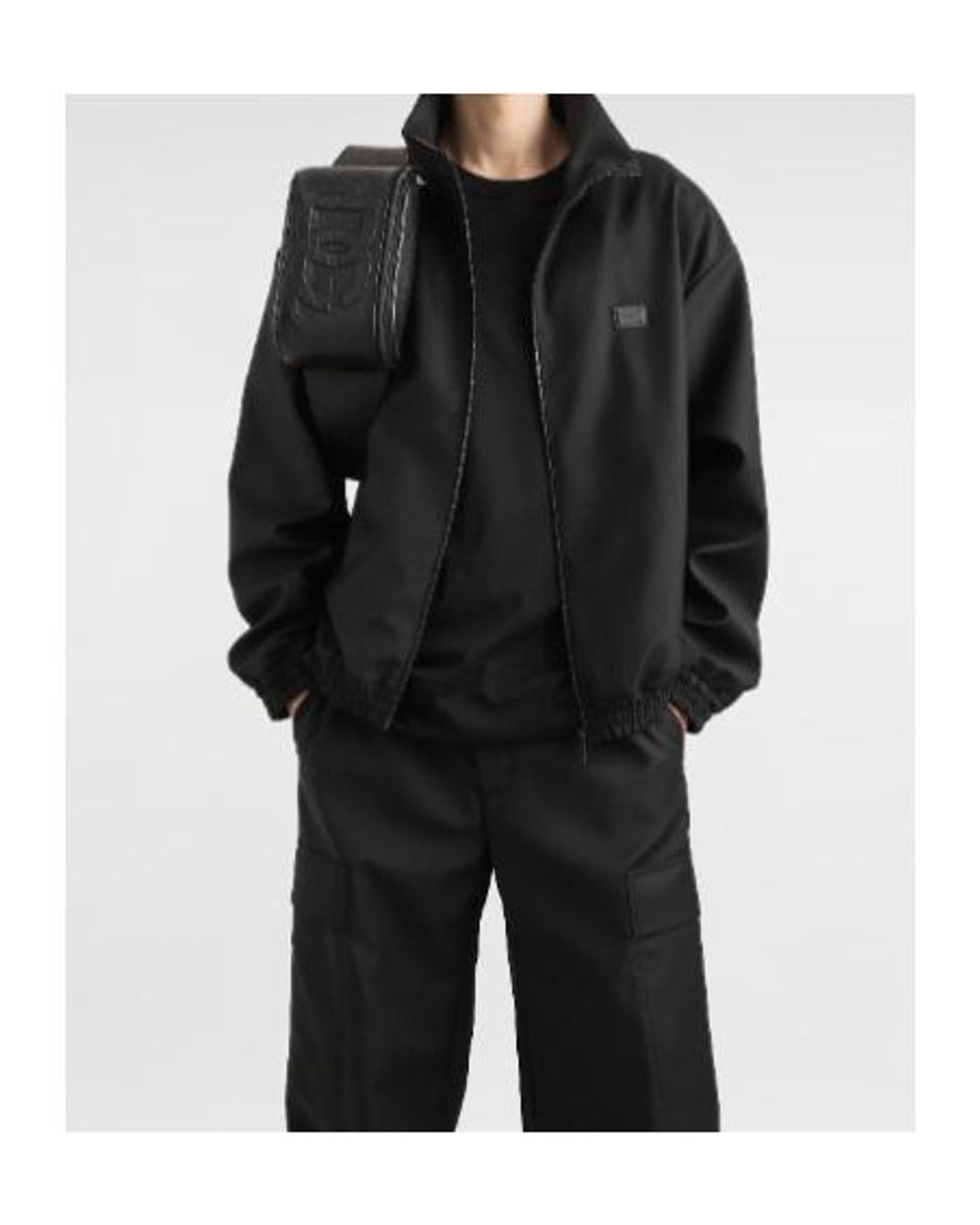 Dolce & Gabbana Black Virgin Wool Logo Tag Jacket for men