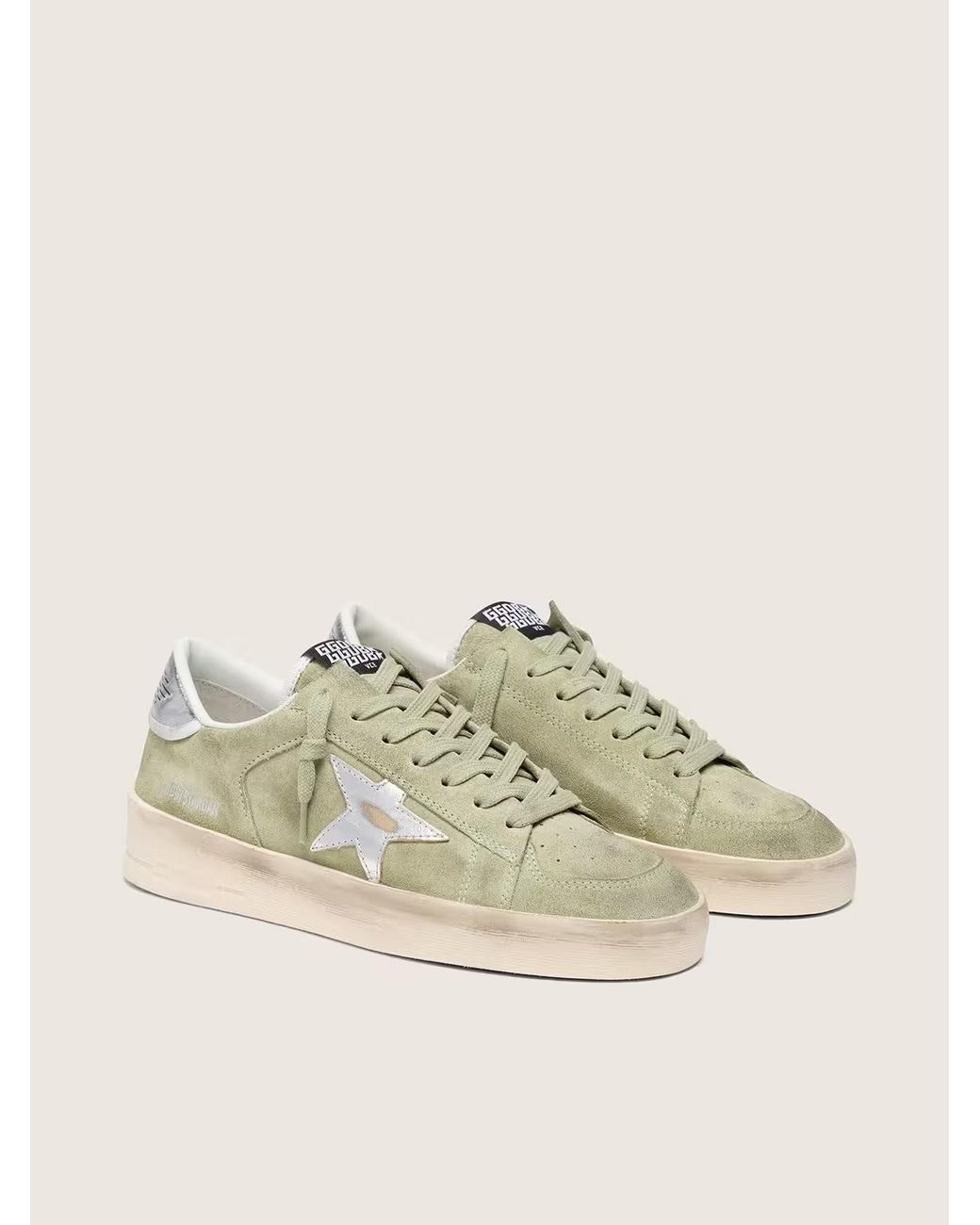 Golden Goose Deluxe Brand Multicolor Stardan Suede Upper Suede And Star Laminated Leather Heel Sneakers