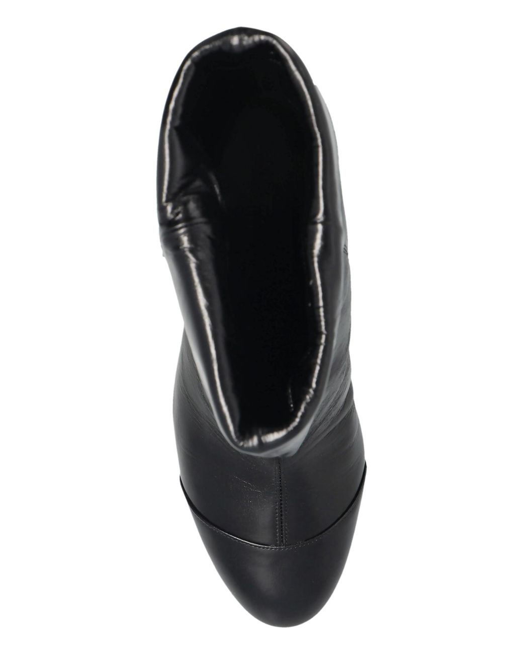 Isabel Marant Black Eldra Fold-Over Ankle Boots