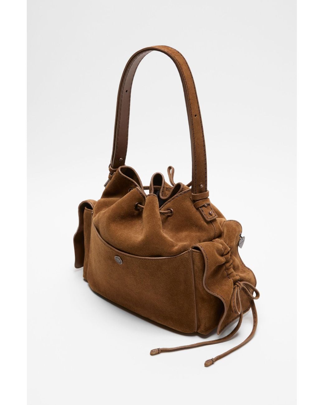 Acne Brown Multipocket Shoulder Bag