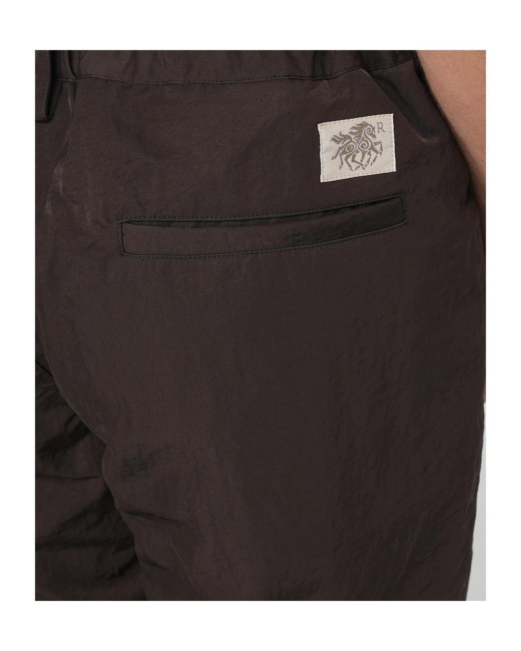 RANRA Gray Casual Pants With Belt Loops for men