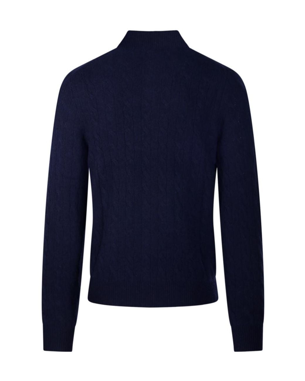 Ralph Lauren Blue Cable-Knit Sweater for men