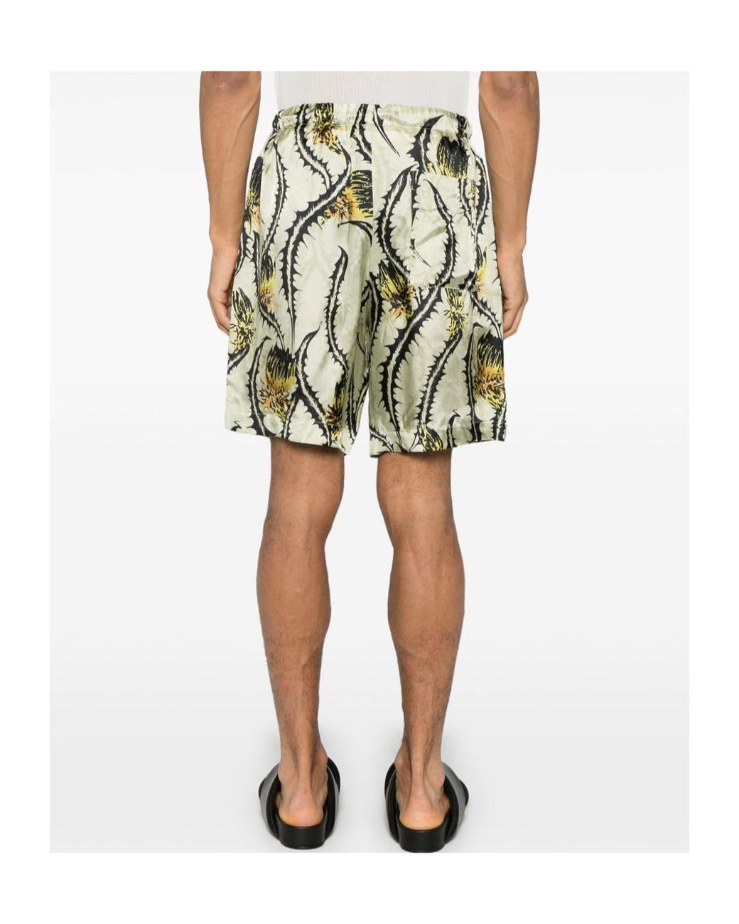 Dries Van Noten Green Piperi Shorts for men