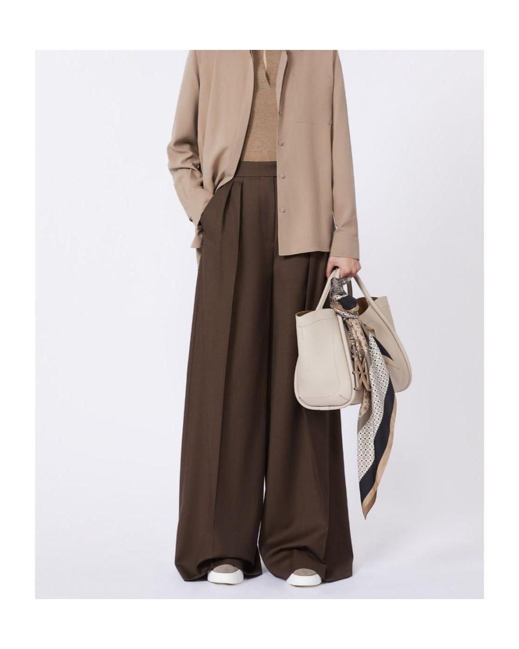 Max Mara Natural Small Marine Bag