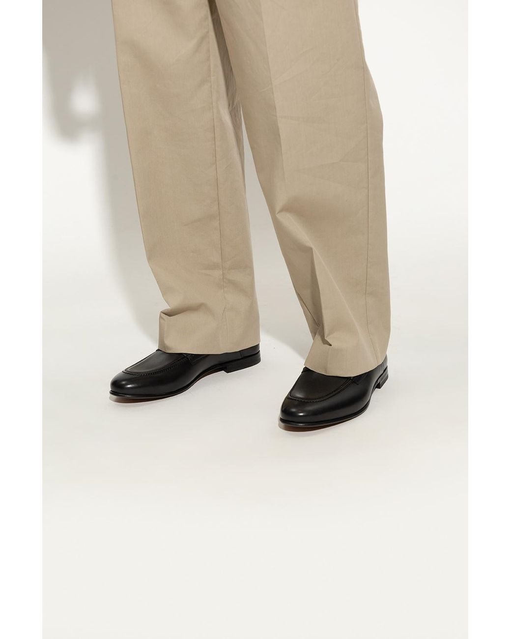 Ferragamo Black Ferragamo Gancini Loafers for men