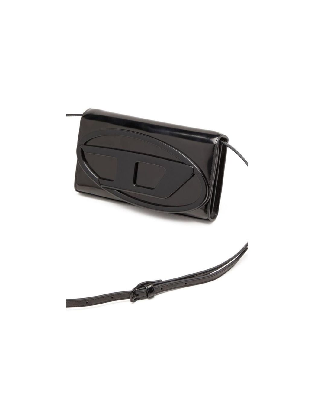 DIESEL Black 1Dr Mirrored Wallet