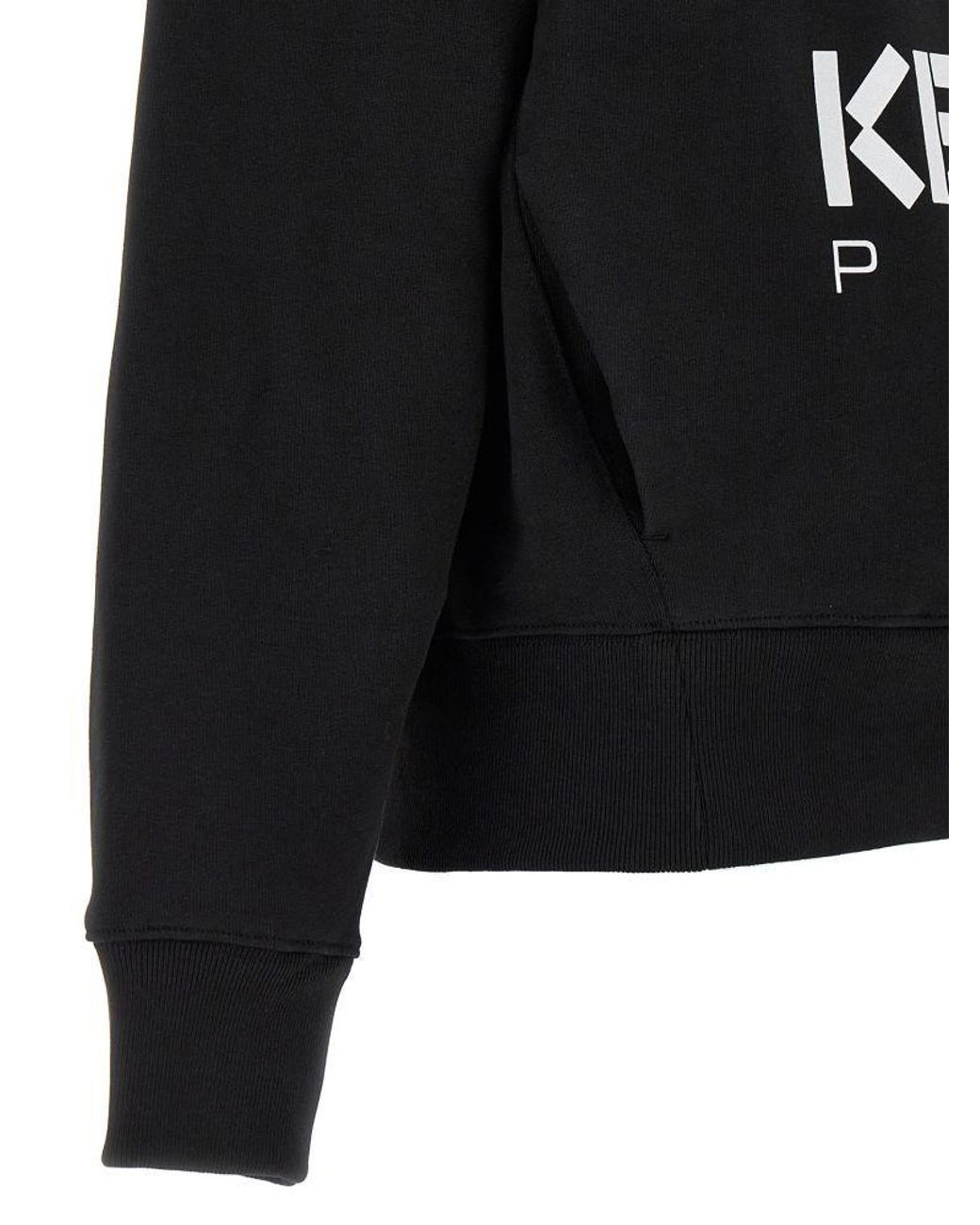 KENZO Black Boke Flower Drawstring Hoodie
