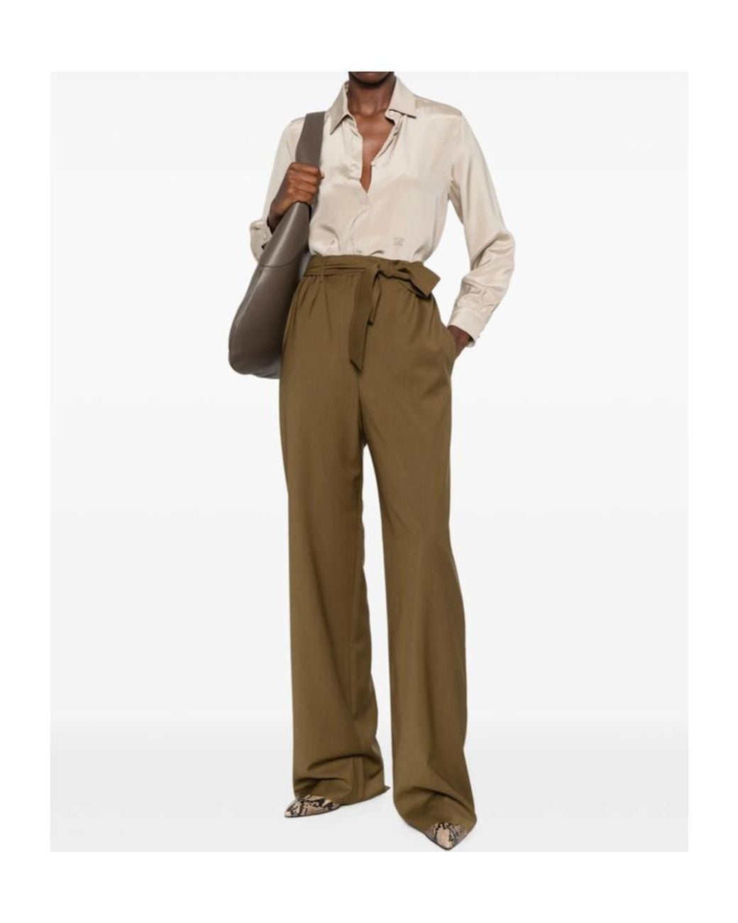 Max Mara Natural Long-Sleeved Shirt