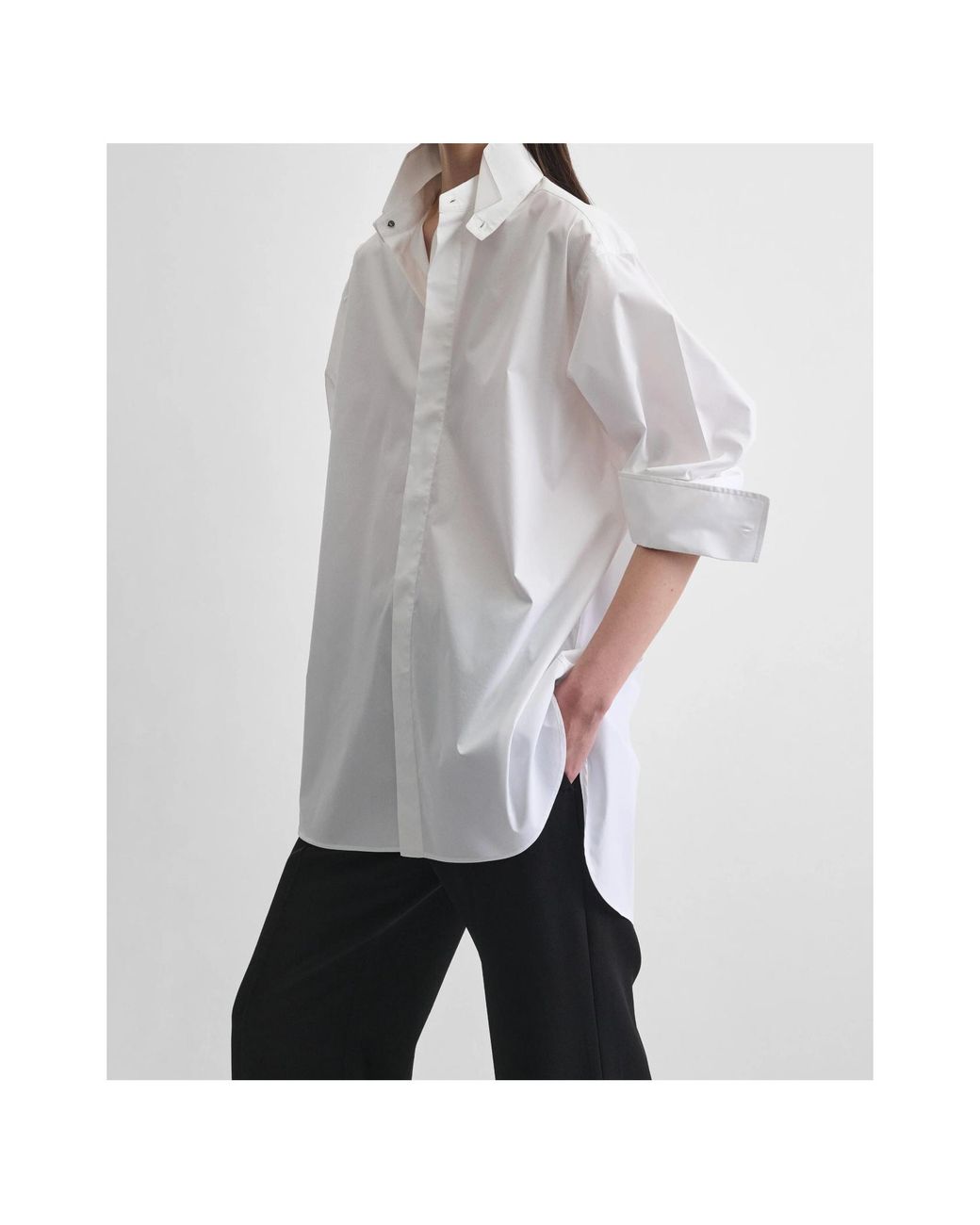 Phoebe Philo White Long-Sleeved Shirt