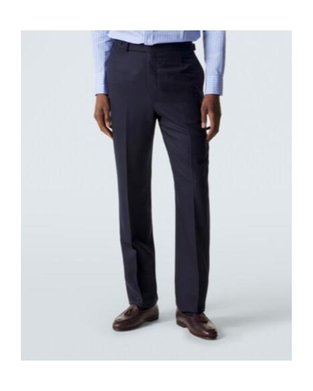 Dunhill Blue Wool Slim Pants for men