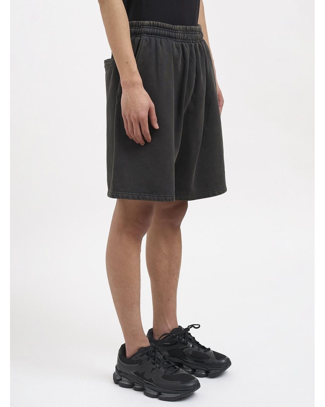 Entire studios Black Elastic-Waist Bermuda Shorts for men
