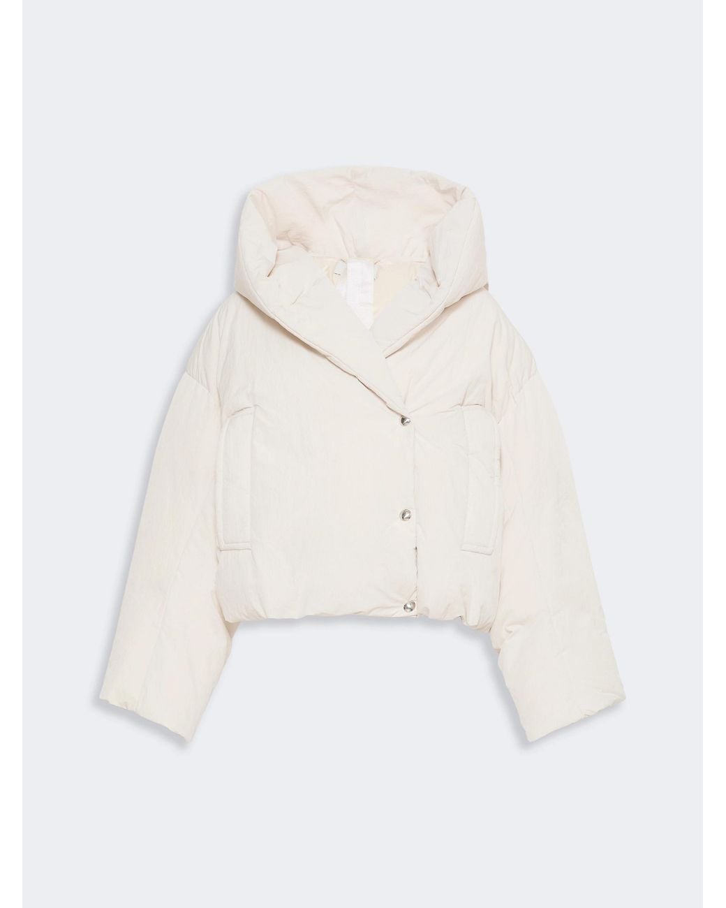Sportmax Natural Spxvodka Cropped Down Coat