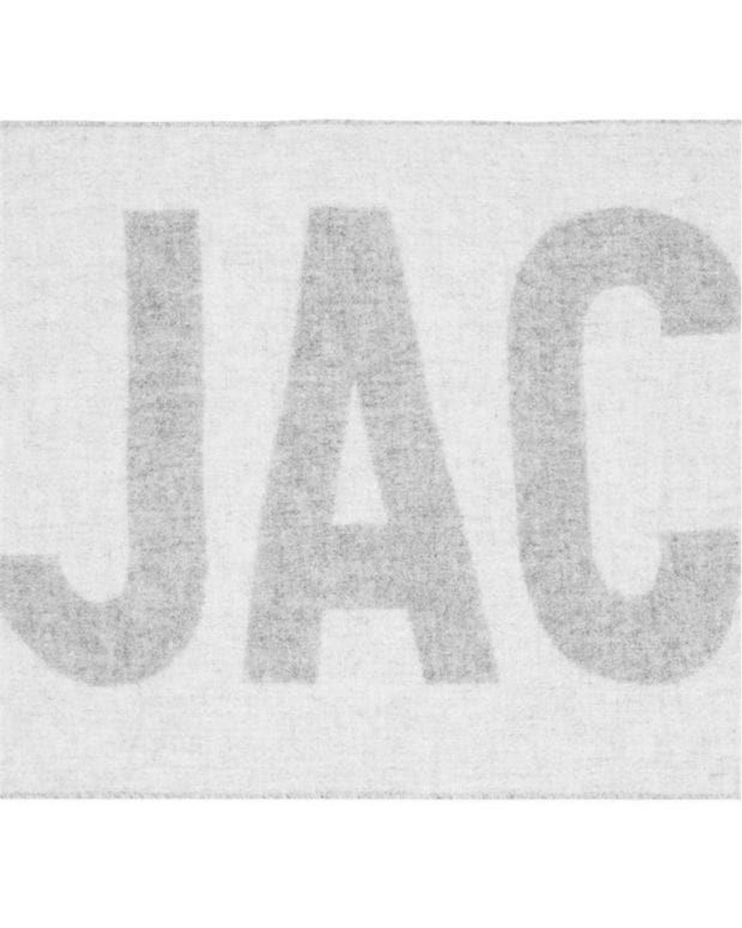 Jacquemus White Logo Scarf