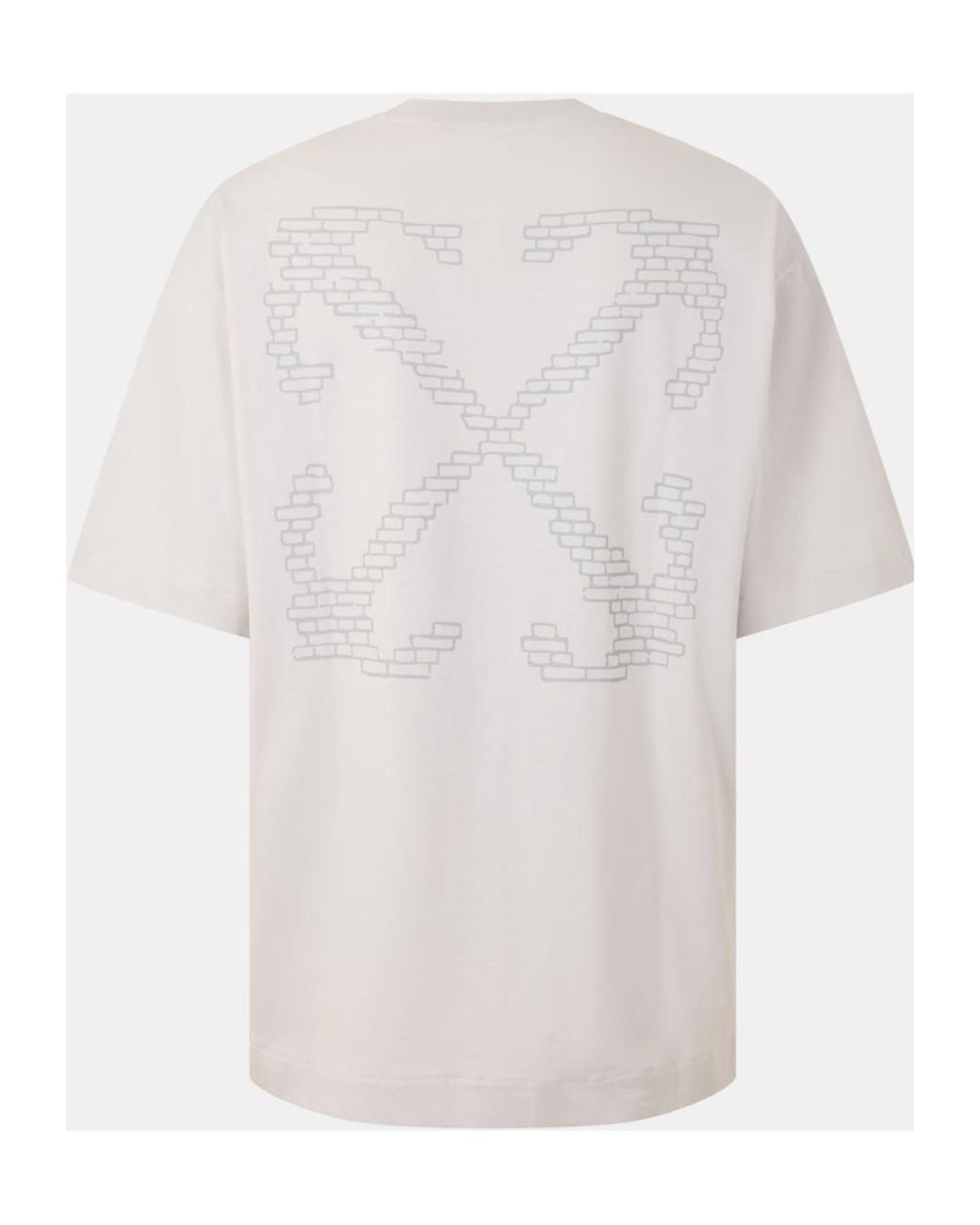 Off-White c/o Virgil Abloh White Logo Crew Neck T-Shirt for men
