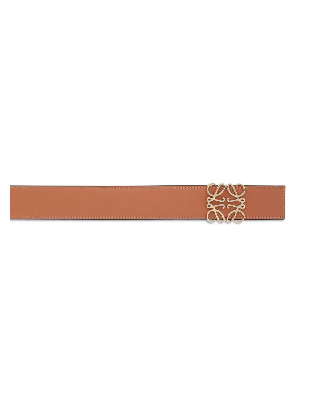 Loewe Brown Logo Buckled Reversible Belt for men