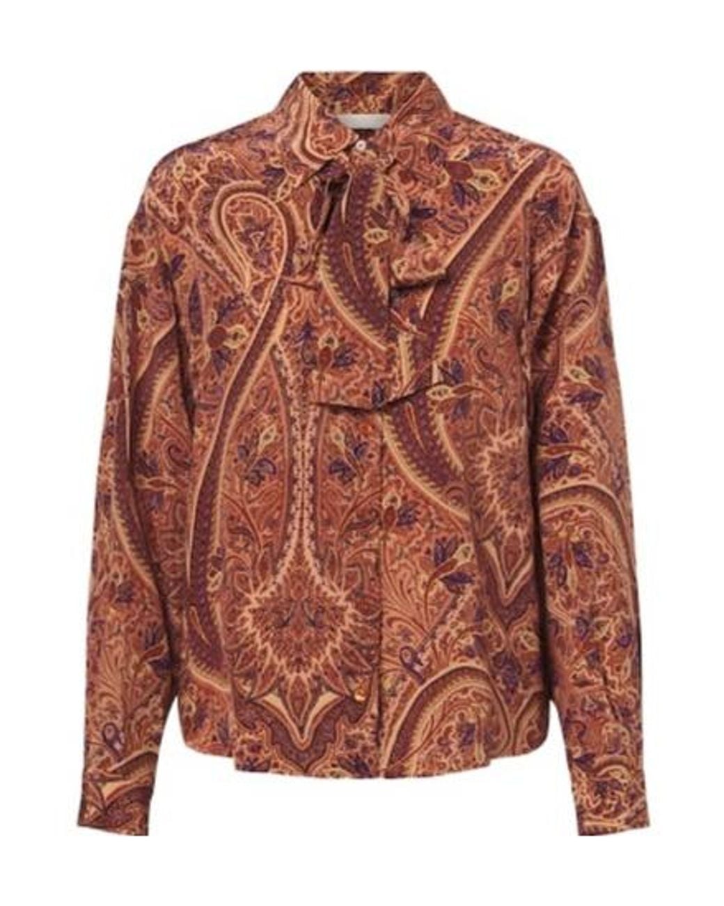 Ulla Johnson Pink Tie-Neck Silk Crêpe De Chine Blouse