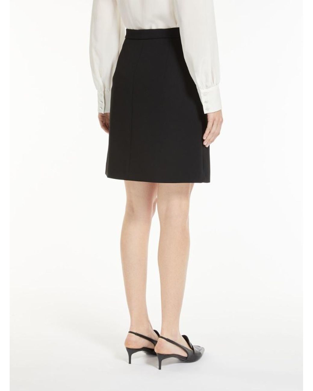 Max Mara Black Calesse High-Waisted Miniskirt
