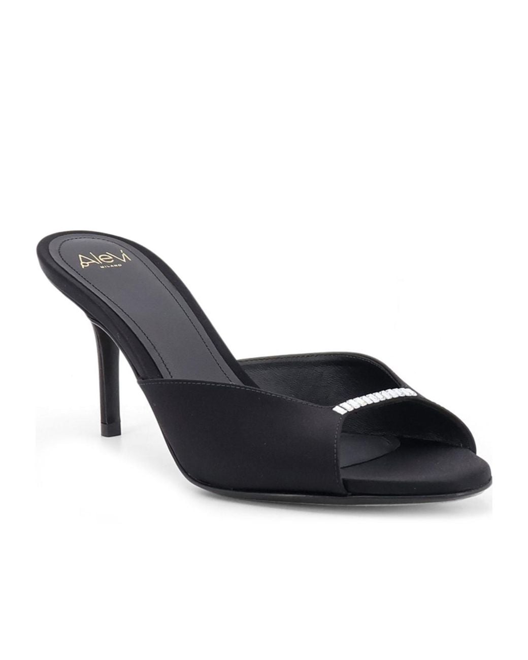 ALEVI Black Aleví Milano Embellished Heeled Sandals