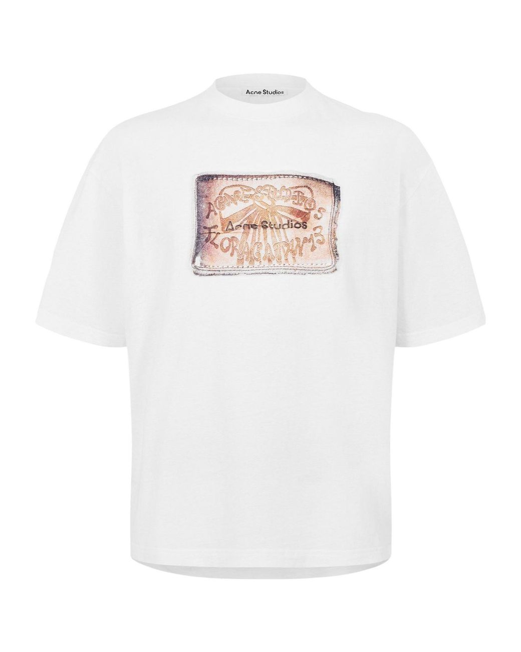 Acne White Label Oversized T-Shirt for men