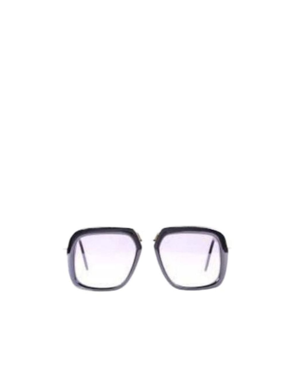 Cazal White Square Mirror for men