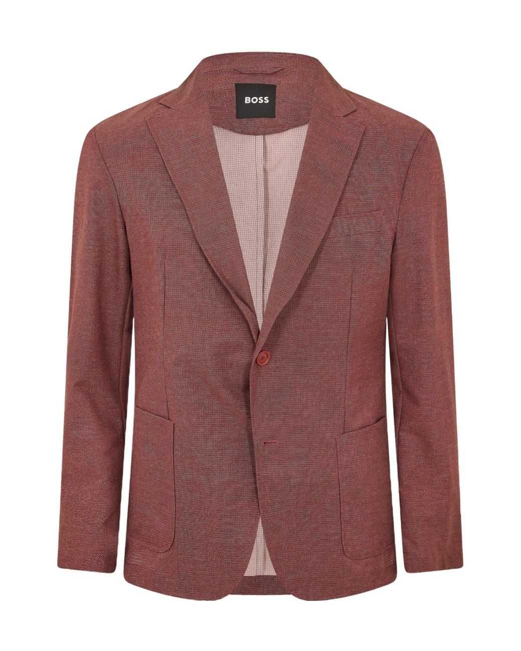 Boss Red Single-Breasted Blazer for men